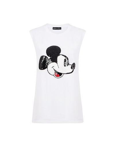MARKUS LUPFER - vintage mickey sequin hetty tank