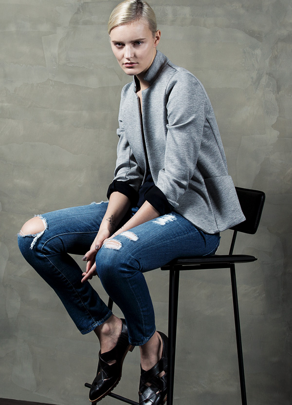 Distressed denim