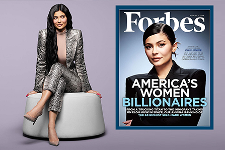 Kardashian家族小妹Kylie Jenner成為史上最年輕億萬富翁