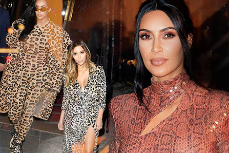 全身都是豹紋、蛇紋與動物紋衣服要怎麼穿？請學一下向Kim Kardashian吧！