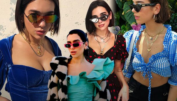 英國歌手Dua Lipael 高達8種最酷太陽眼鏡配戴法