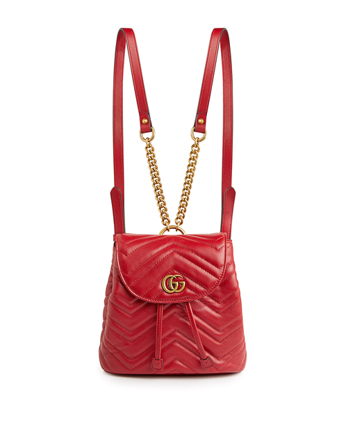 GUCCI GG Marmont Mini Leather Quilted Backpack