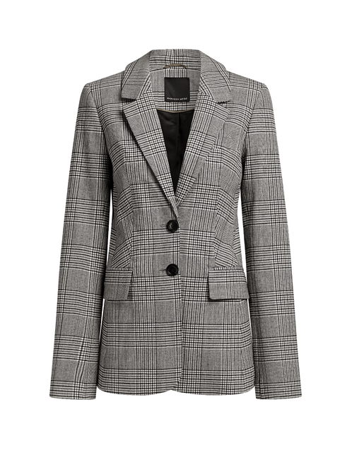  Plaid Wool-blend Blazer