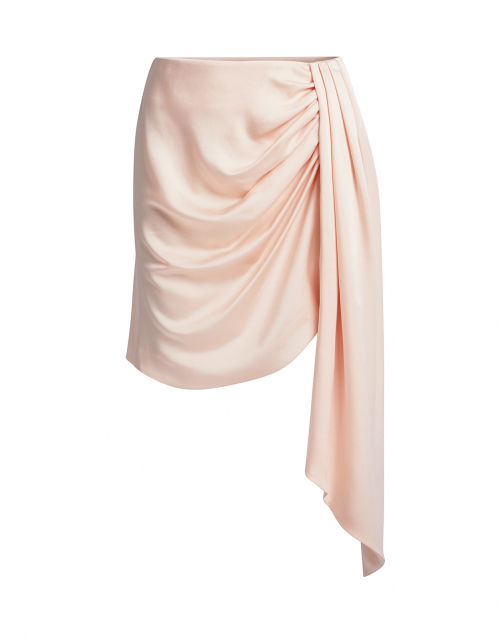  Satin Draped Asymmetric Mini Skirt