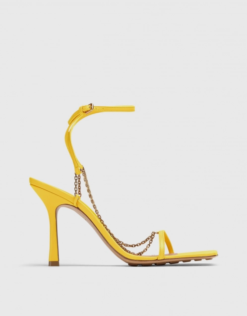 Stretch Heeled Sandals