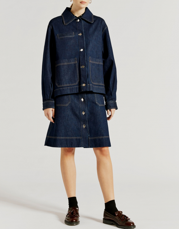  Quincy Denim Worker Jacket