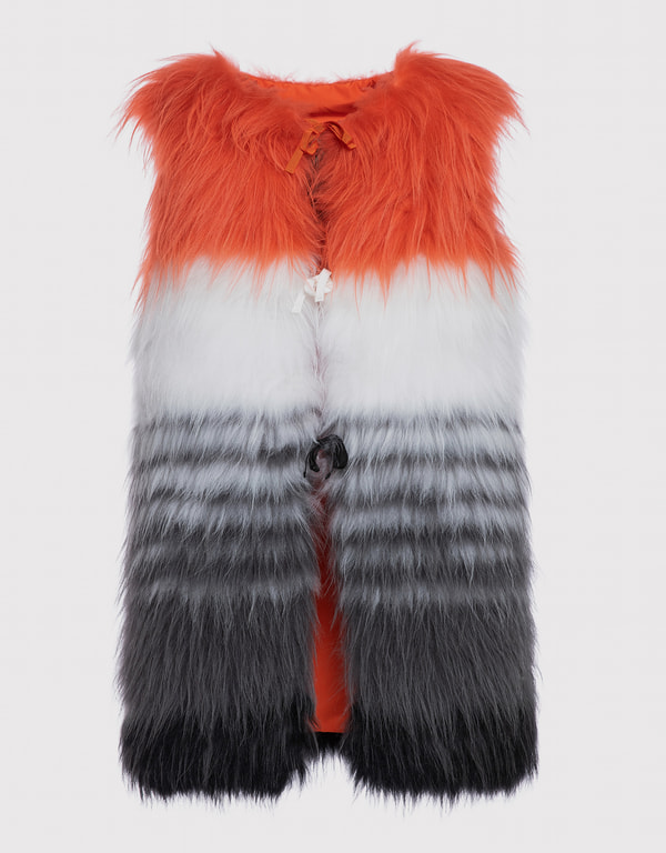  Kidassia Fur Long Waistcoat