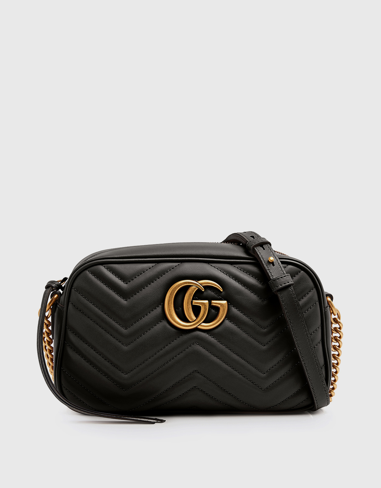 GG Marmont 絎皮革縫斜背包