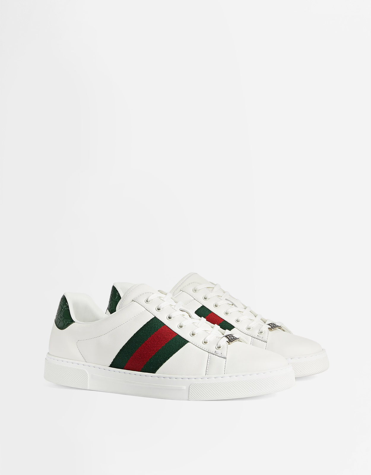 Gucci Ace 皮革繫帶運動鞋