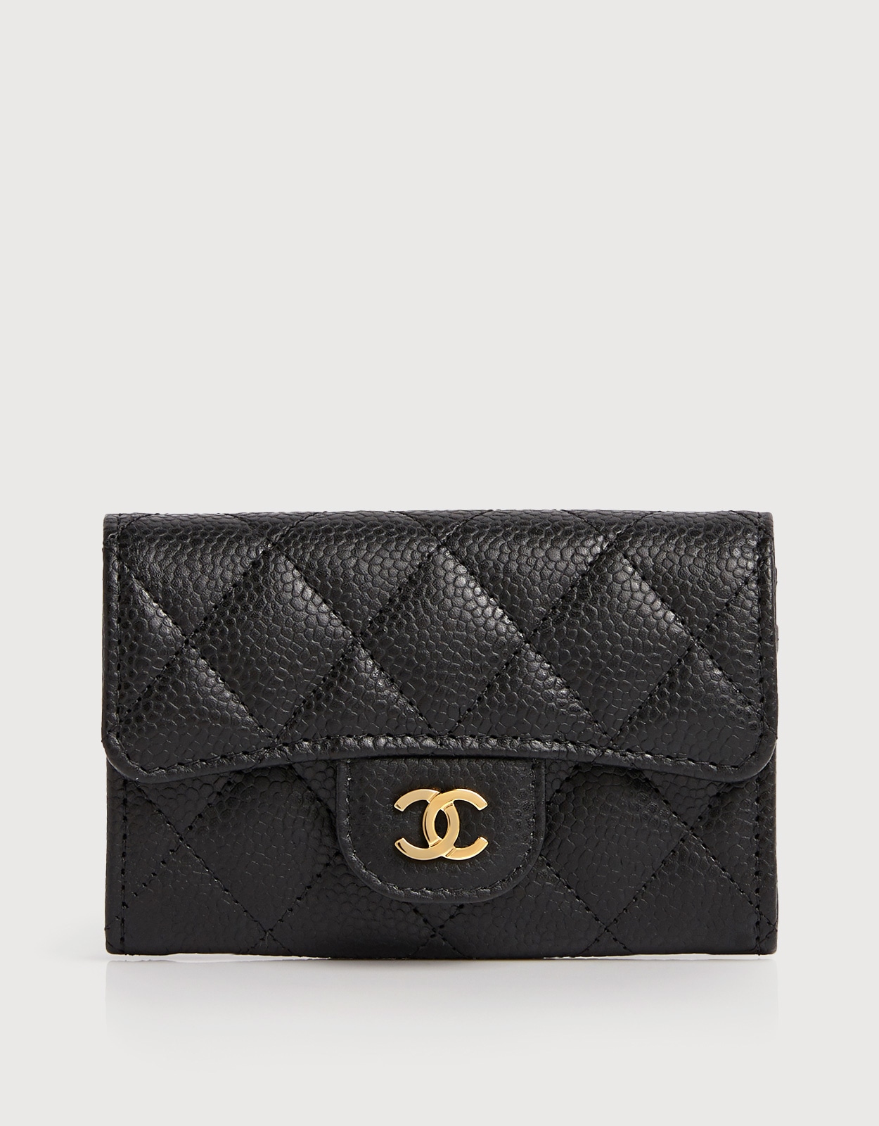  Chanel 經典粒面牛皮翻蓋卡夾