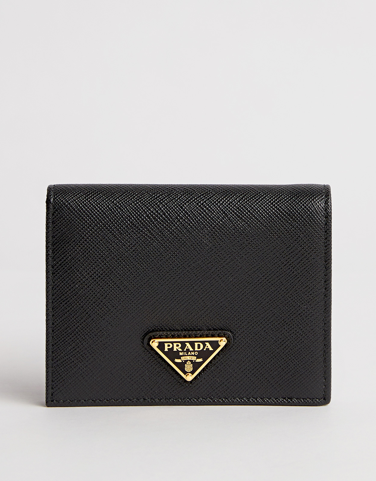 Saffiano 小型皮革短夾