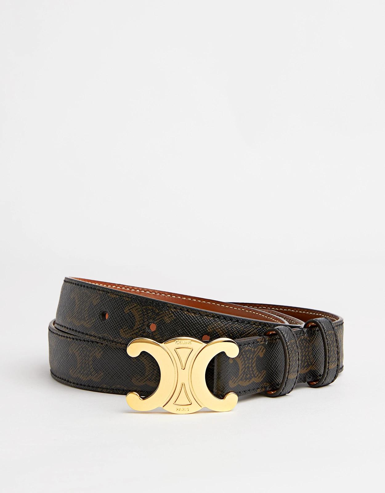 Celine Triomphe 中型印花皮帶