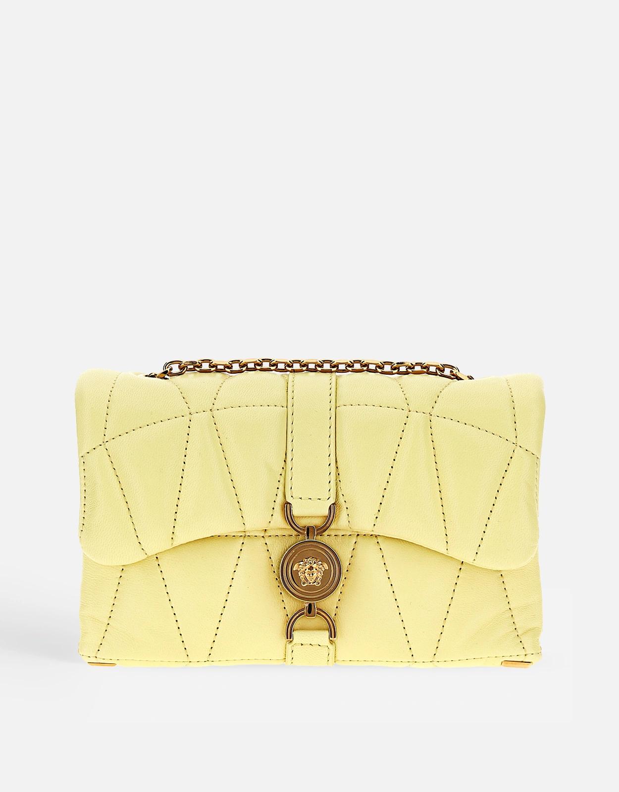 Versace Kleio Mini Lambskin Quilted Crossbody Bag