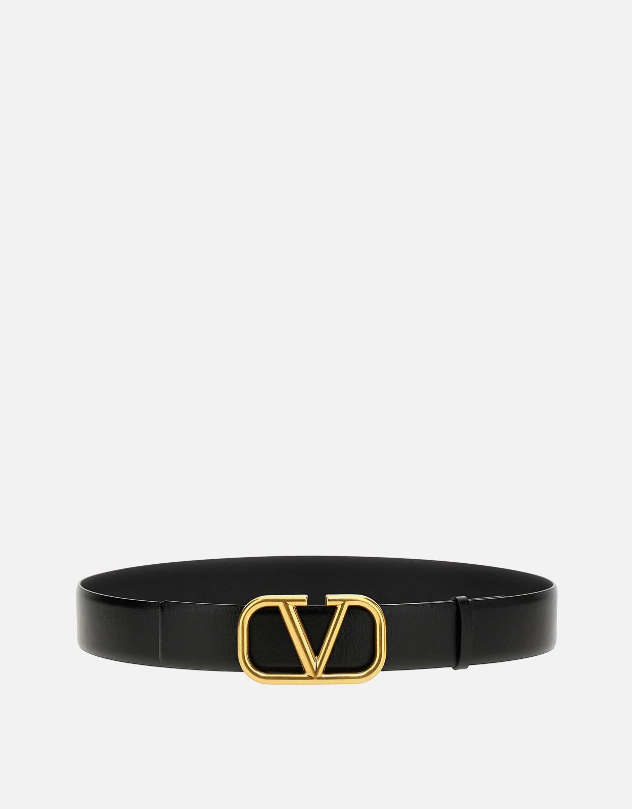 Valentino Garavani VLogo 皮革腰帶