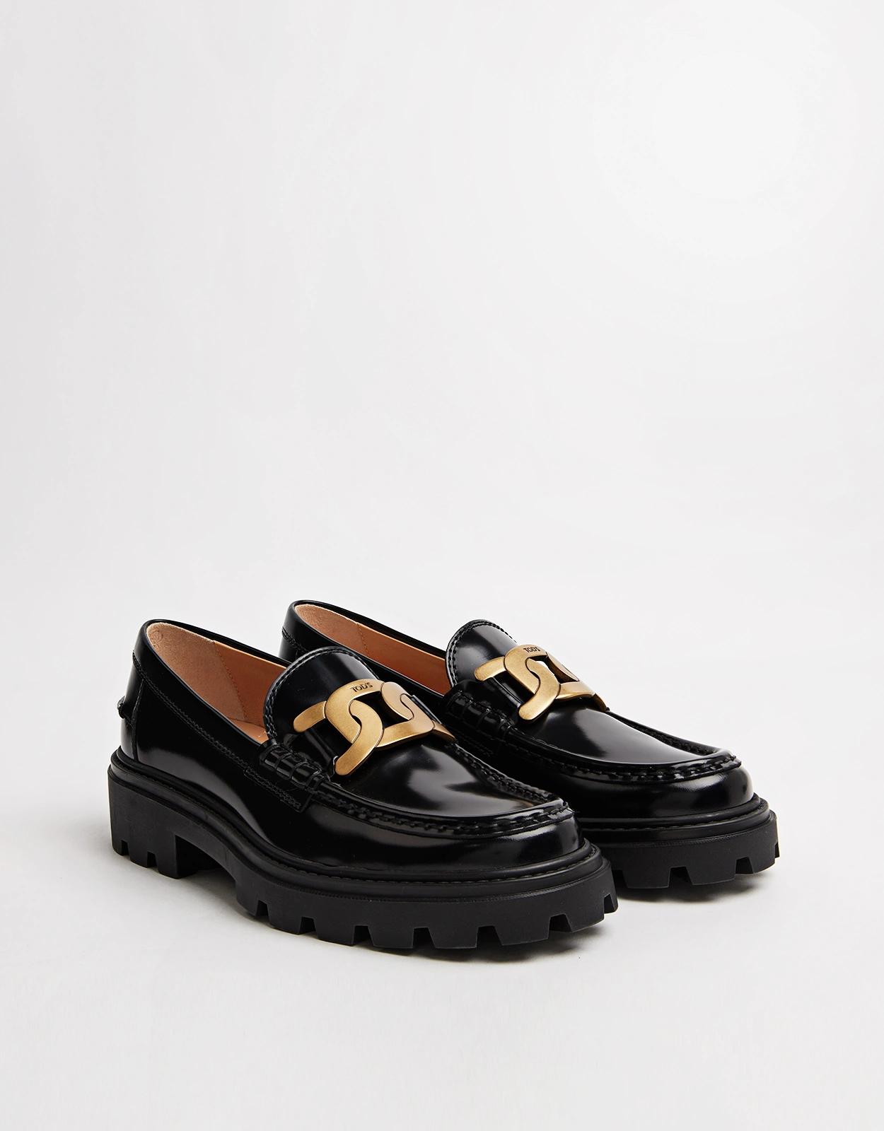 Tod's Kate 皮革圓頭樂福鞋