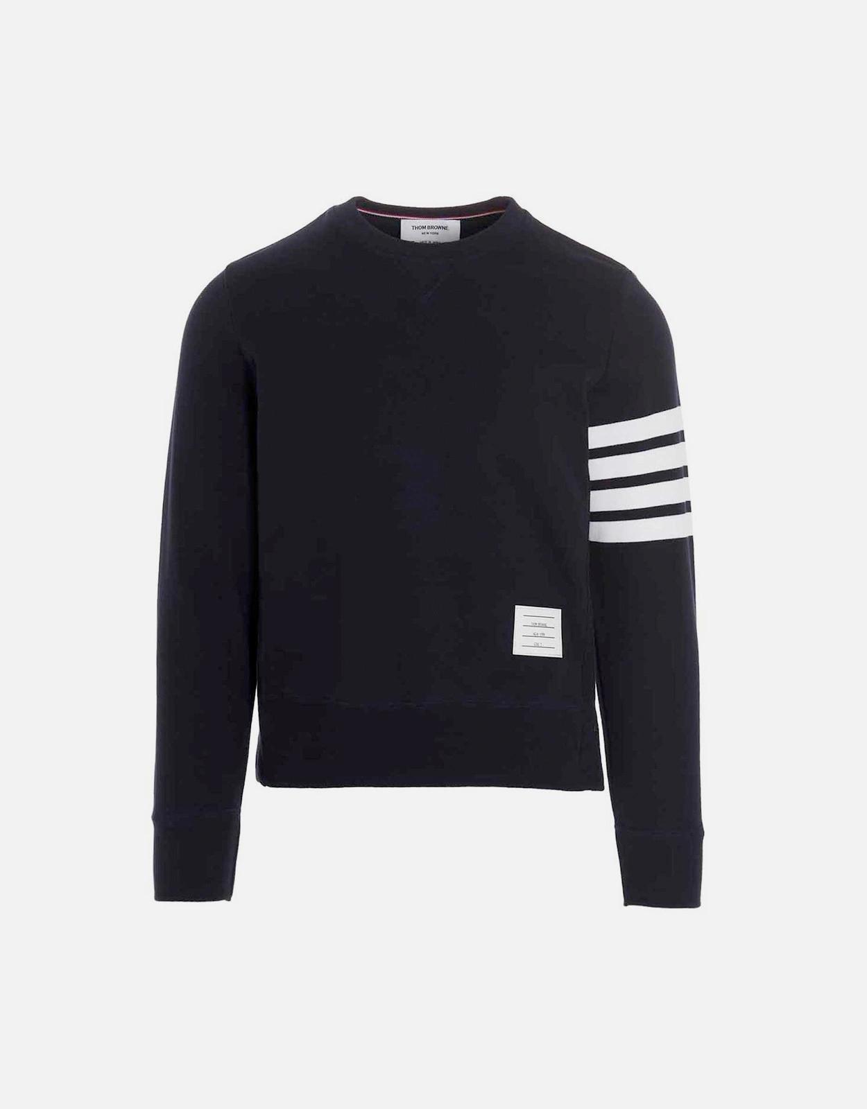 Thom Browne 男士 4 Bar 棉質大學T