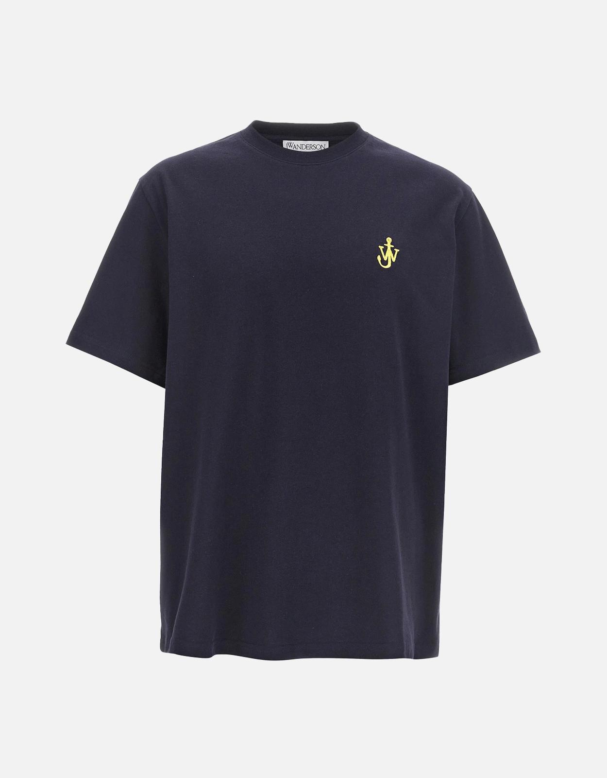 JW Anderson 男士棉質船錨刺繡T恤