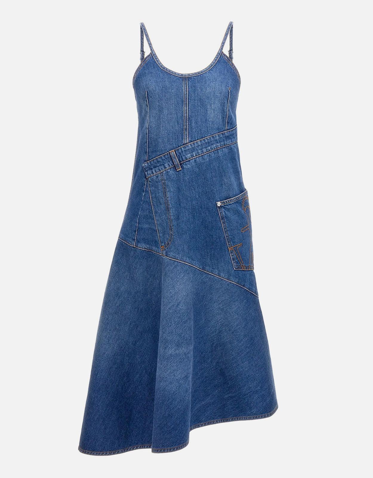 JW Anderson 棉質牛仔中長洋裝