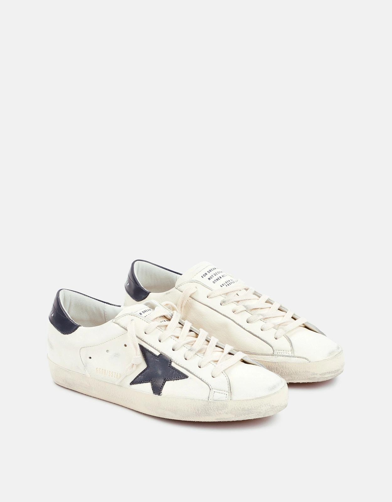 Golden Goose Men's Super Star Leather Lace-Up Sneakers