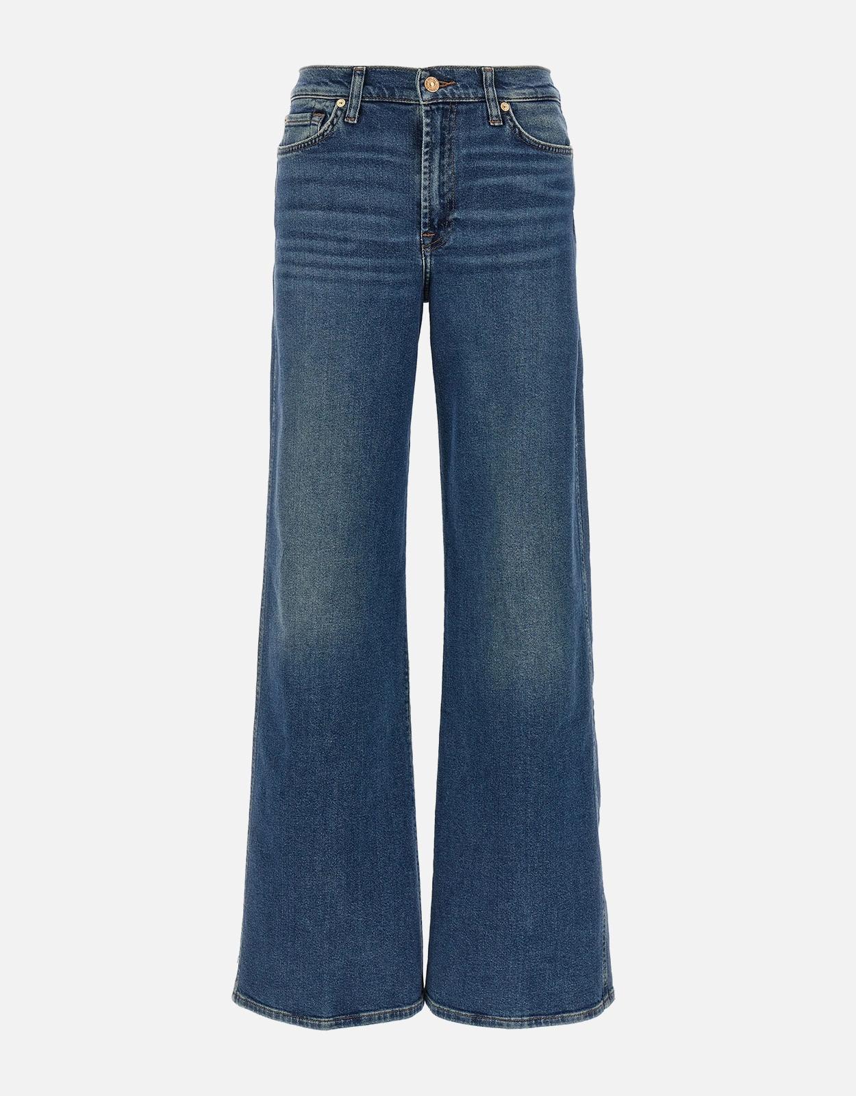 7 For All Mankind Lotta Denim Wide-Leg Jeans