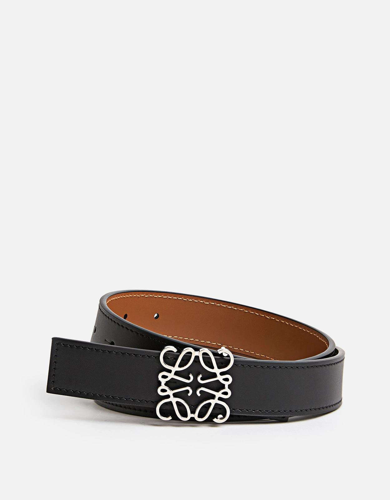 Loewe Anagram 光滑小牛皮雙面腰帶