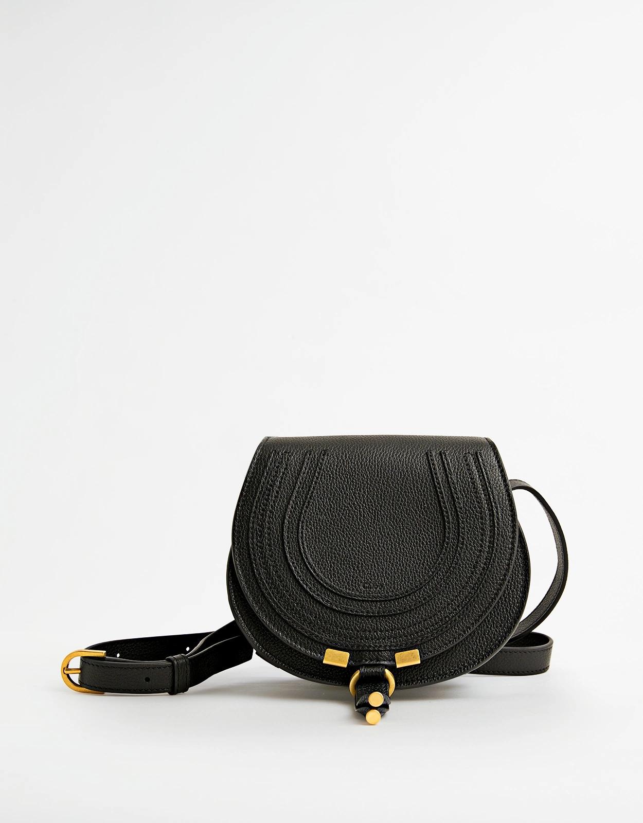 Chloé Marcie 小型粒面牛皮斜背馬鞍包