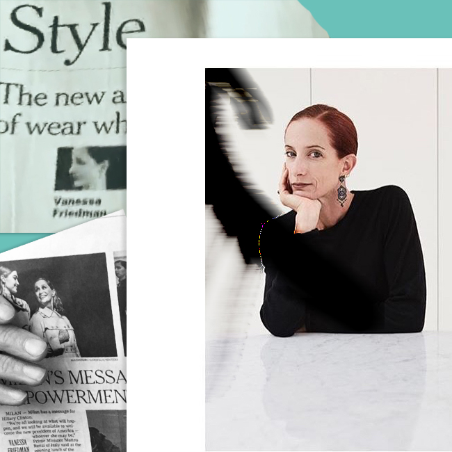 A the Forefront of Fashion's Front Row : Vanessa Friedman