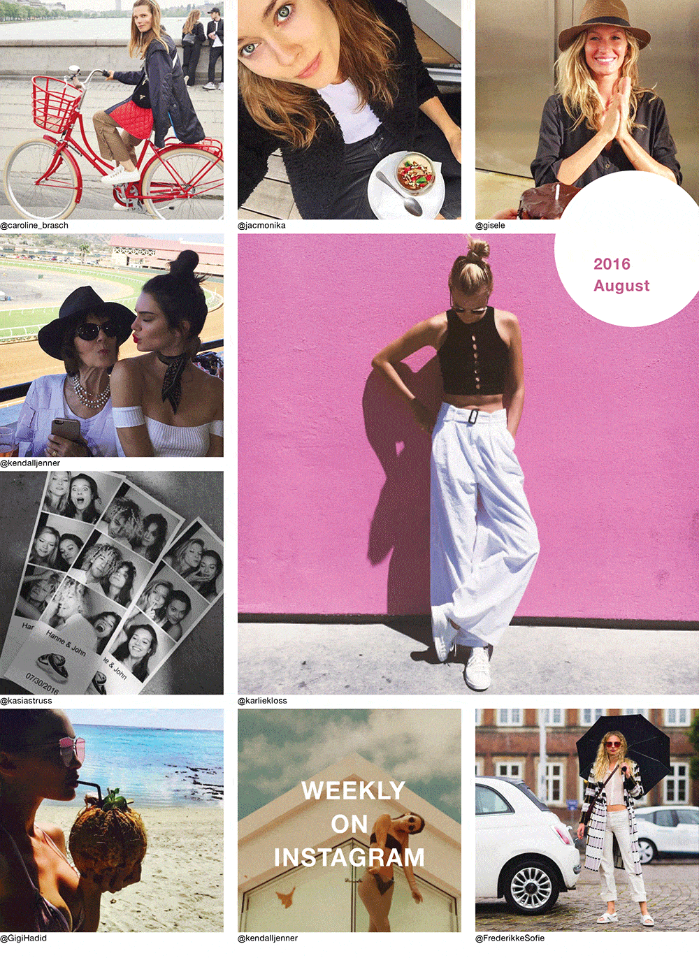 Instagram Inspirations from Top Models