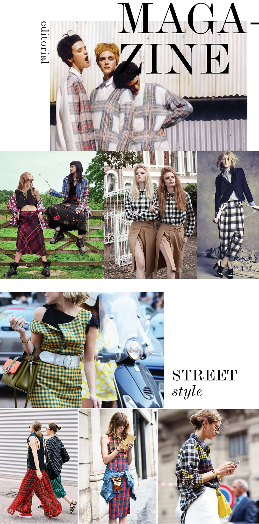 Checkers and gingham